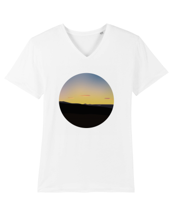Photo Illustration - three cloud sunset White