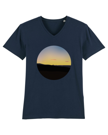 Photo Illustration - three cloud sunset French Navy