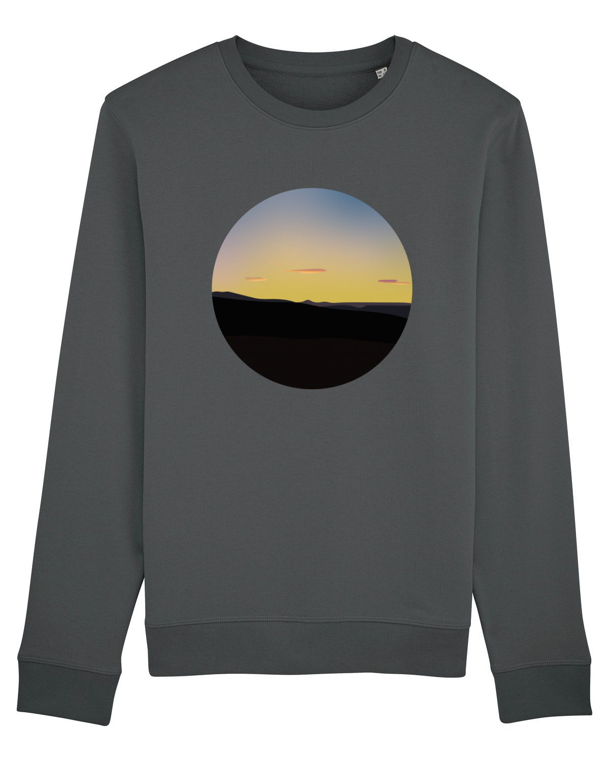 Bluză mânecă lungă Unisex Rise Anthracite