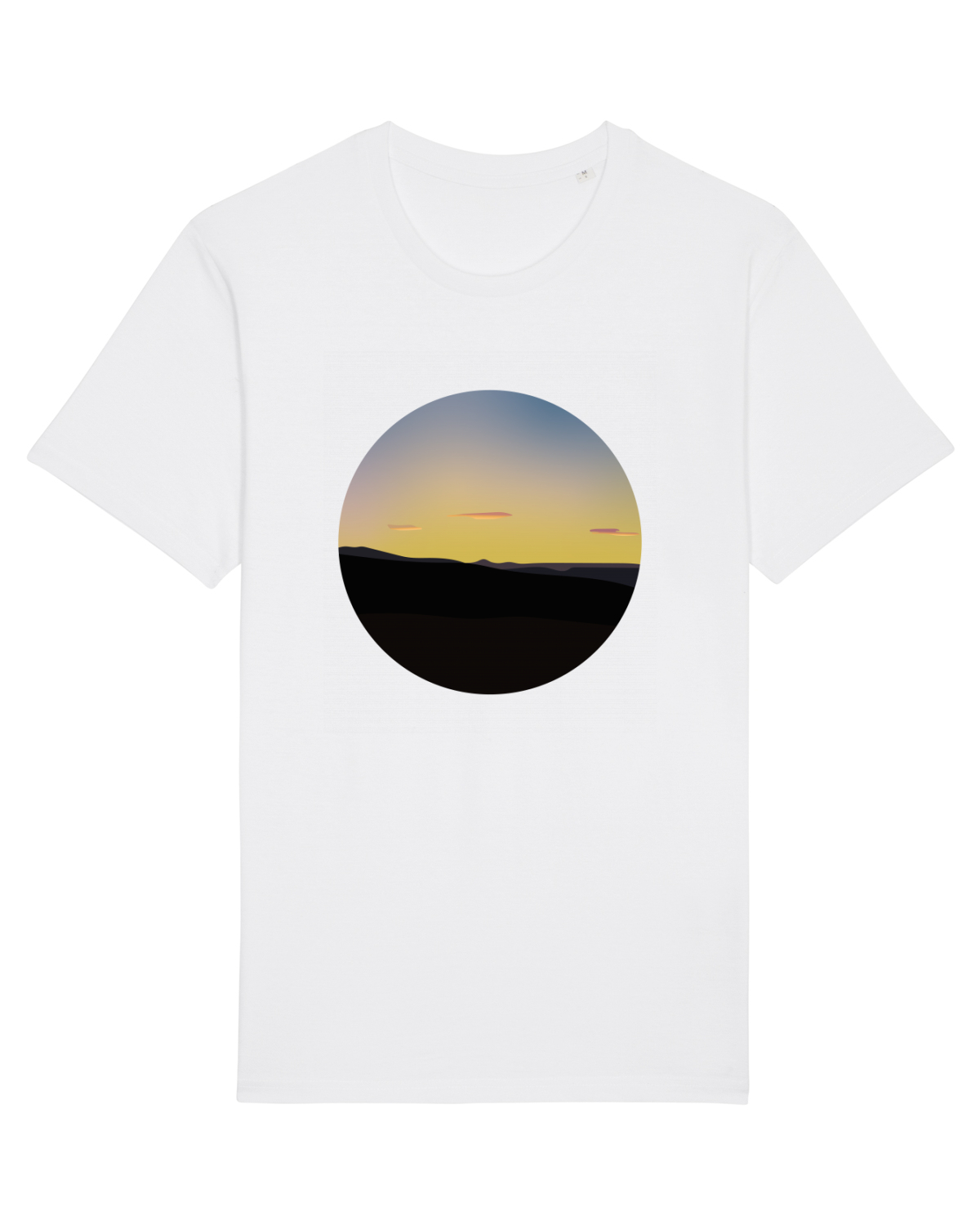 Tricou mânecă scurtă Unisex Rocker White