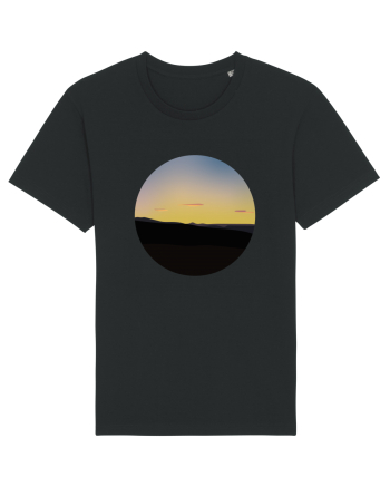 Photo Illustration - three cloud sunset Black