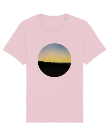 Photo Illustration - three cloud sunset Cotton Pink