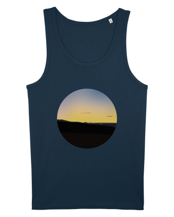 Photo Illustration - three cloud sunset Navy