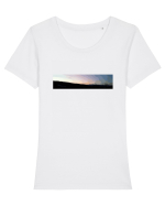 Photo Illustration - boxed sunset 1 Tricou mânecă scurtă guler larg fitted Damă Expresser