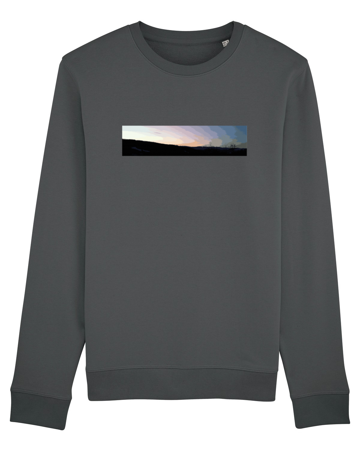 Bluză mânecă lungă Unisex Rise Anthracite