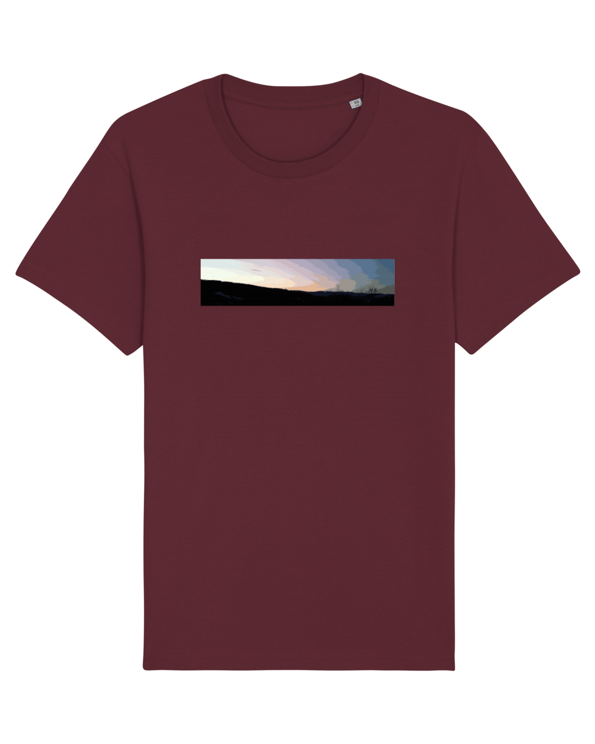 Tricou mânecă scurtă Unisex Rocker Burgundy