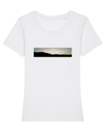 Photo Illustration - boxed sunset 2 Tricou mânecă scurtă guler larg fitted Damă Expresser