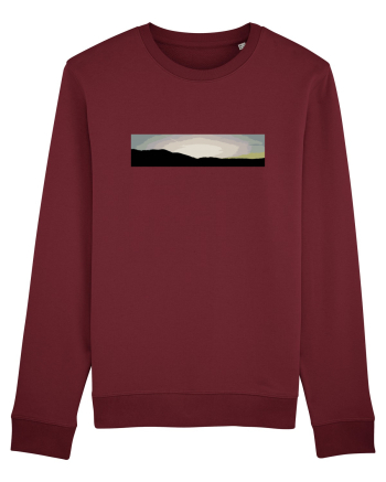 Photo Illustration - boxed sunset 2 Burgundy