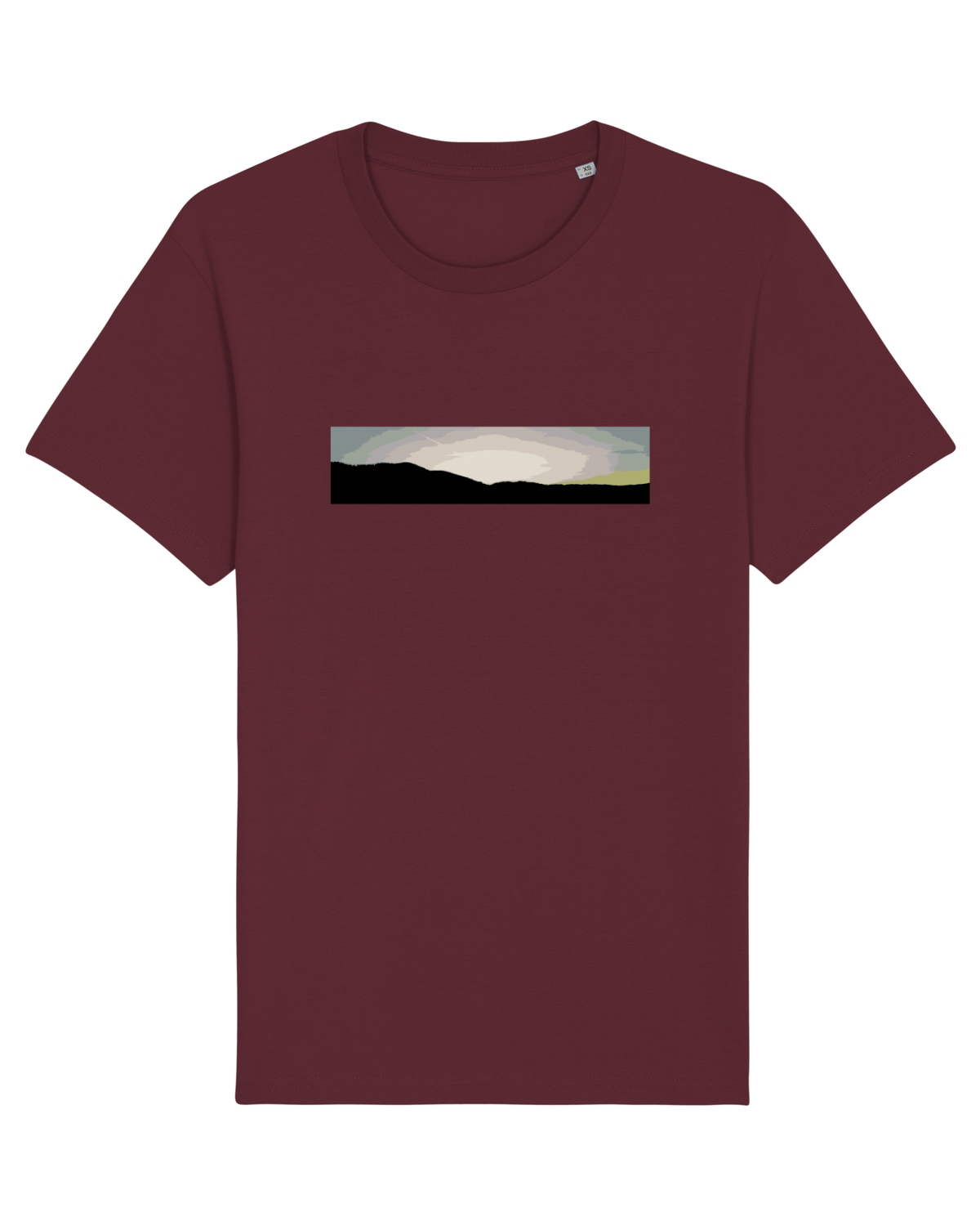Tricou mânecă scurtă Unisex Rocker Burgundy