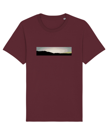 Photo Illustration - boxed sunset 2 Burgundy