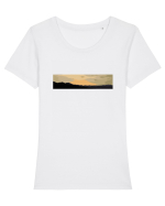 Photo Illustration - boxed sunset 3 Tricou mânecă scurtă guler larg fitted Damă Expresser