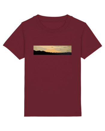 Photo Illustration - boxed sunset 3 Burgundy
