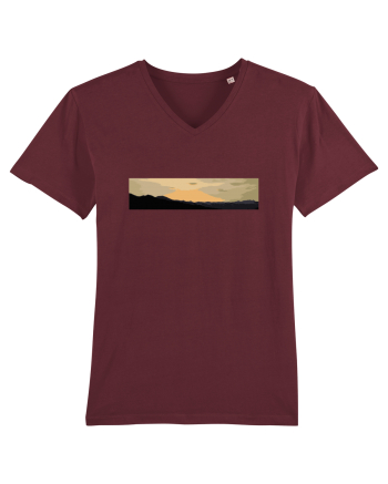 Photo Illustration - boxed sunset 3 Burgundy