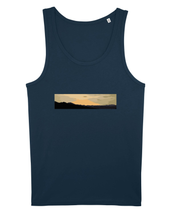 Photo Illustration - boxed sunset 3 Navy