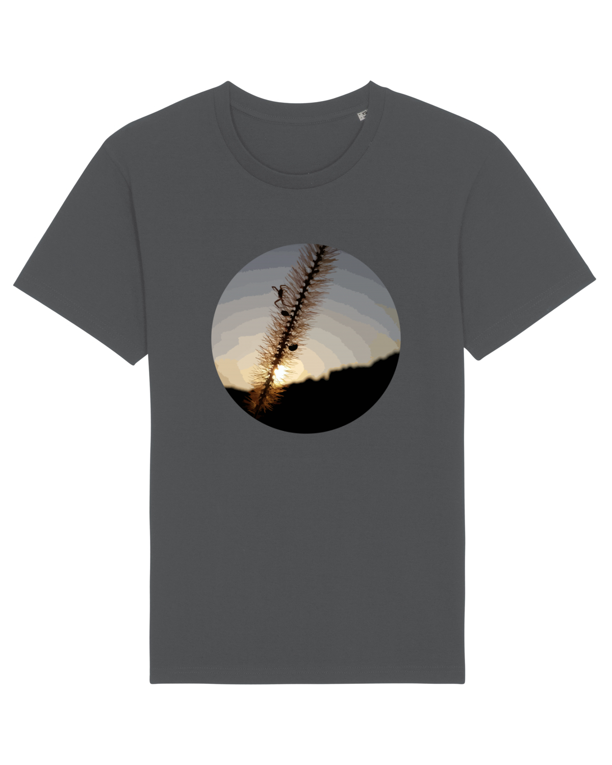 Tricou mânecă scurtă Unisex Rocker Anthracite