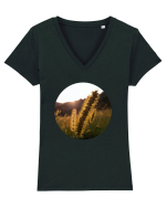 Photo Illustration - macro in the sunset 3 Tricou mânecă scurtă guler V Damă Evoker