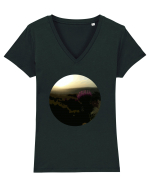 Photo Illustration - macro in the sunset 4 Tricou mânecă scurtă guler V Damă Evoker