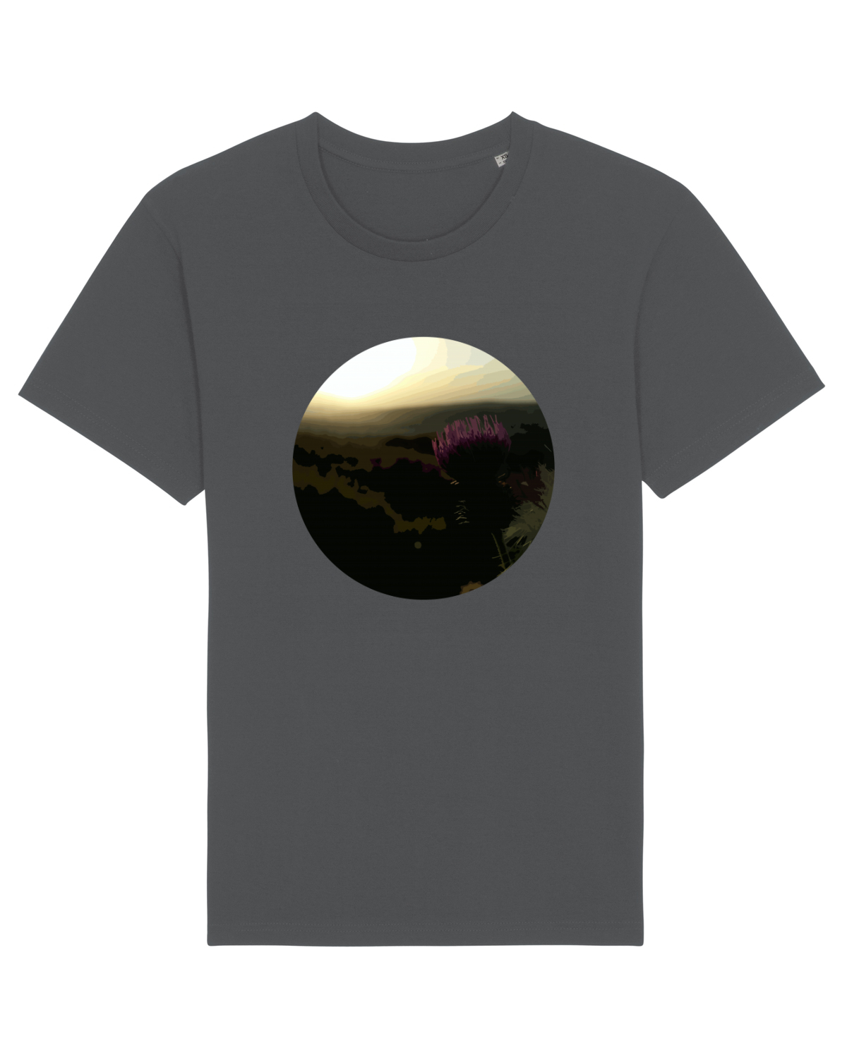 Tricou mânecă scurtă Unisex Rocker Anthracite