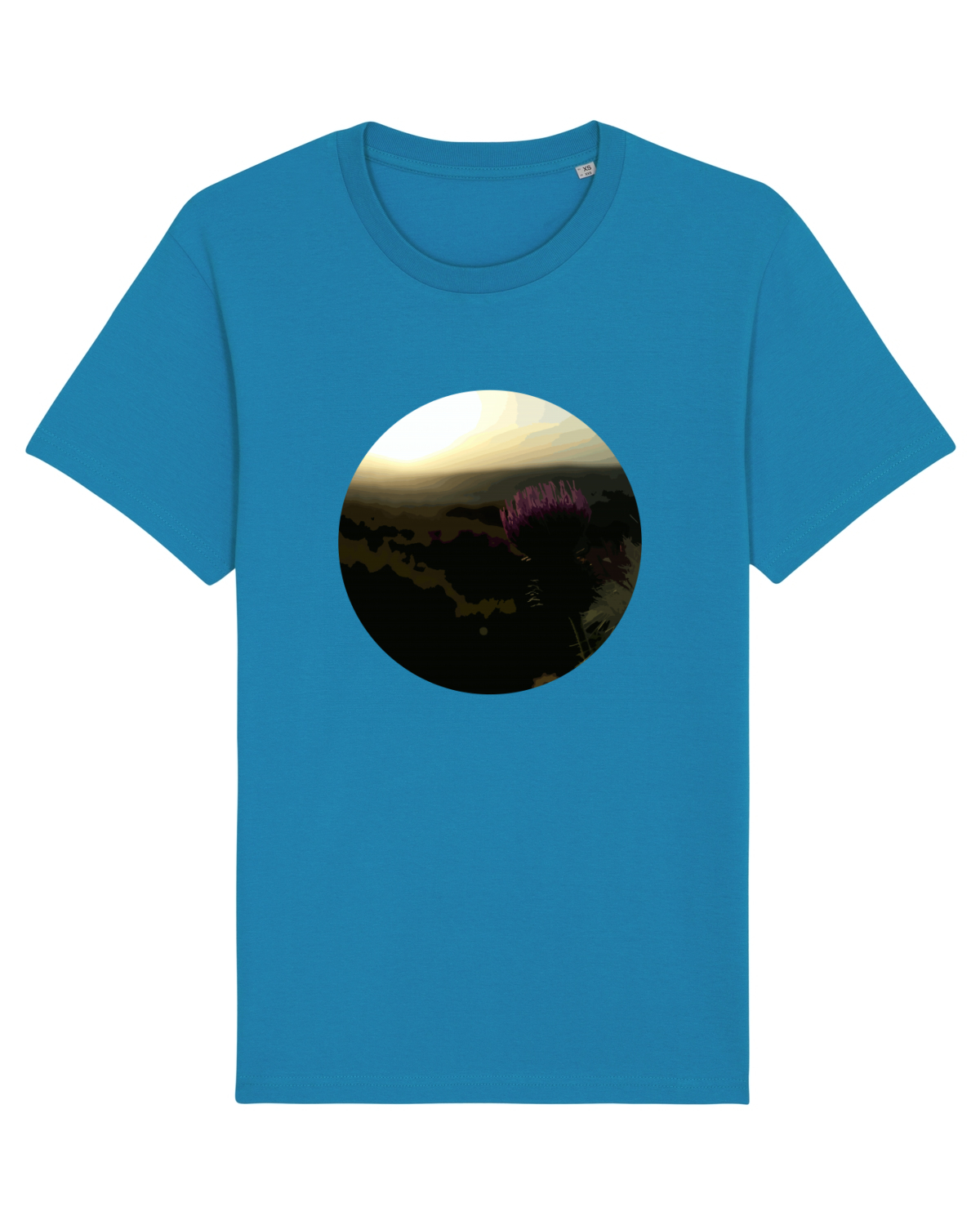 Tricou mânecă scurtă Unisex Rocker Azur