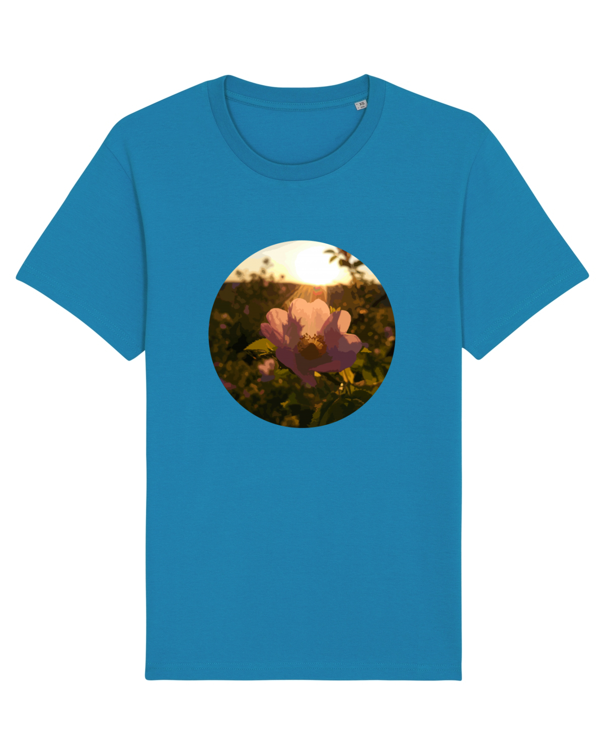 Tricou mânecă scurtă Unisex Rocker Azur