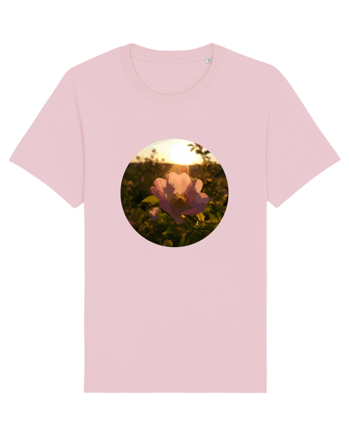 Tricou mânecă scurtă Unisex Rocker Cotton Pink