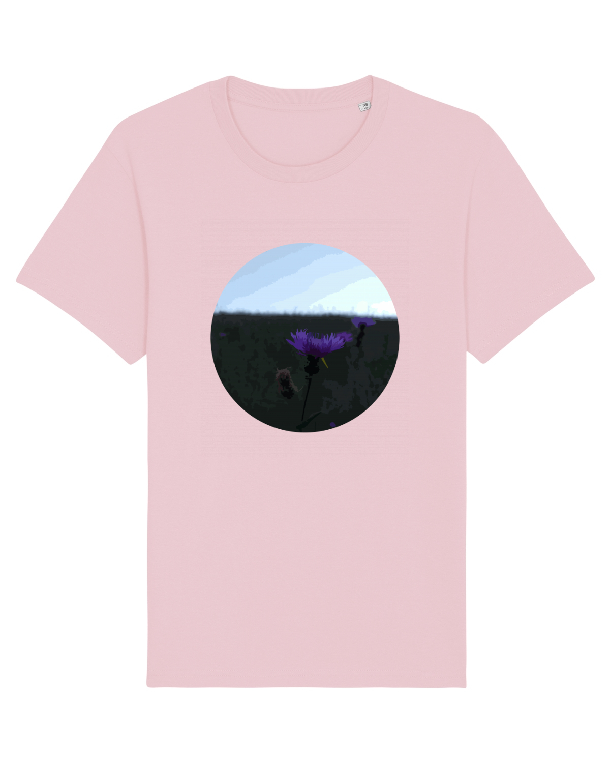 Tricou mânecă scurtă Unisex Rocker Cotton Pink