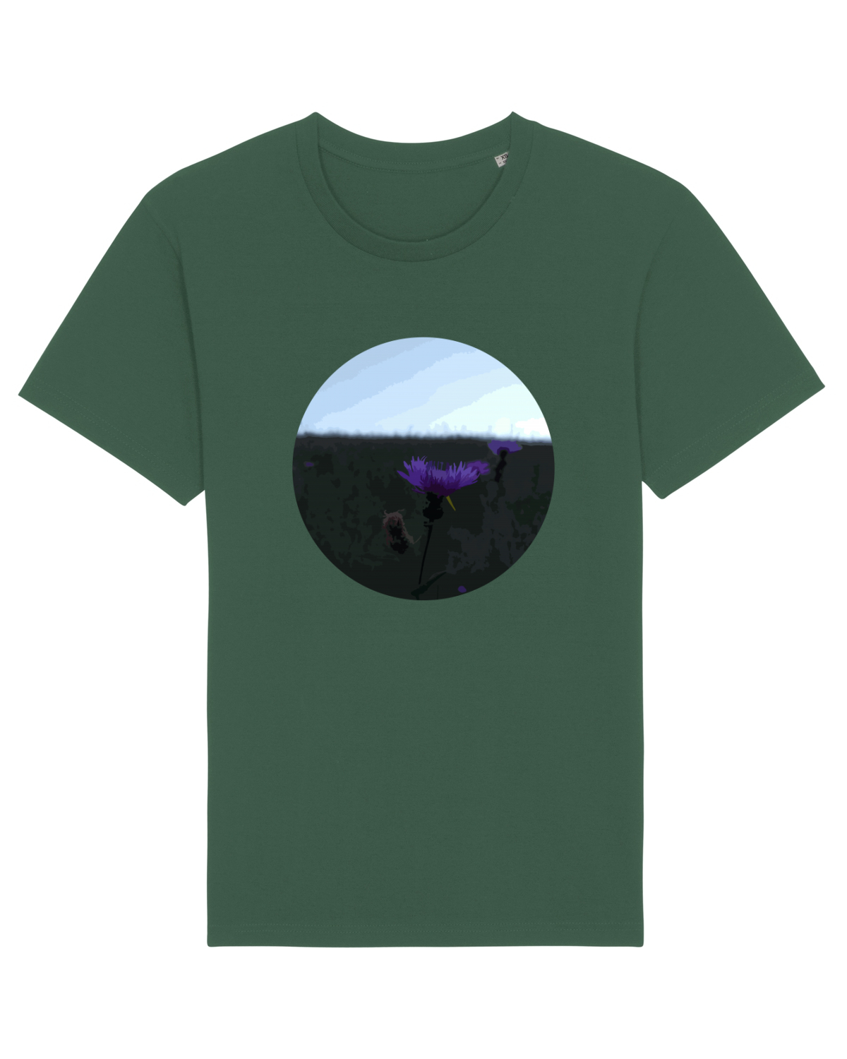 Tricou mânecă scurtă Unisex Rocker Bottle Green