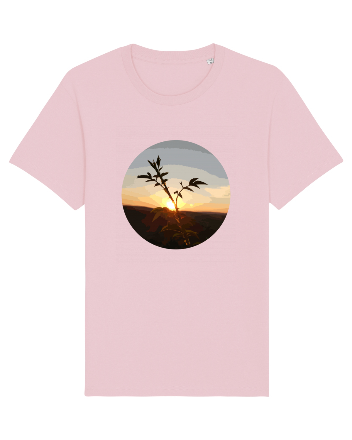 Tricou mânecă scurtă Unisex Rocker Cotton Pink