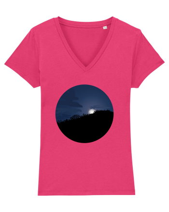 Photo Illustration - moon behind dark forest Raspberry