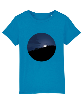 Photo Illustration - moon behind dark forest Azur