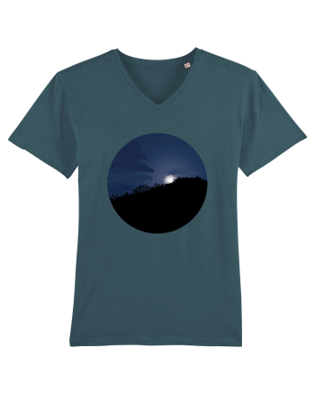 Photo Illustration - moon behind dark forest Stargazer