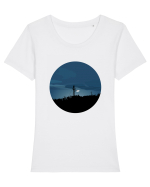 Photo Illustration - wild street light  Tricou mânecă scurtă guler larg fitted Damă Expresser