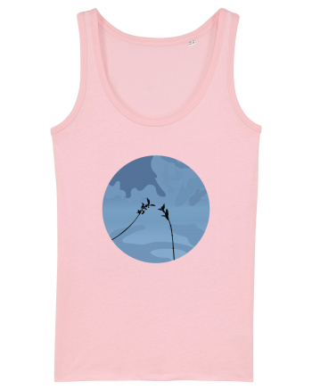 Photo Illustration - two branches Cotton Pink