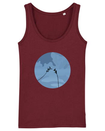 Photo Illustration - two branches Burgundy