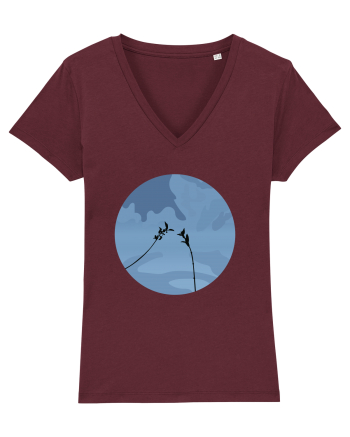 Photo Illustration - two branches Burgundy