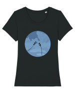 Photo Illustration - two branches Tricou mânecă scurtă guler larg fitted Damă Expresser