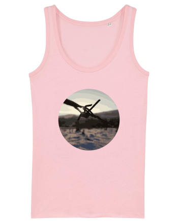 Photo Illustration - wire fence Cotton Pink