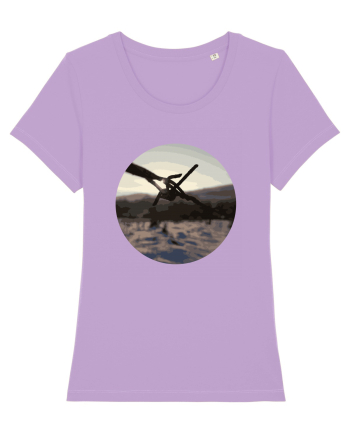 Photo Illustration - wire fence Lavender Dawn