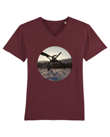 Photo Illustration - wire fence Burgundy