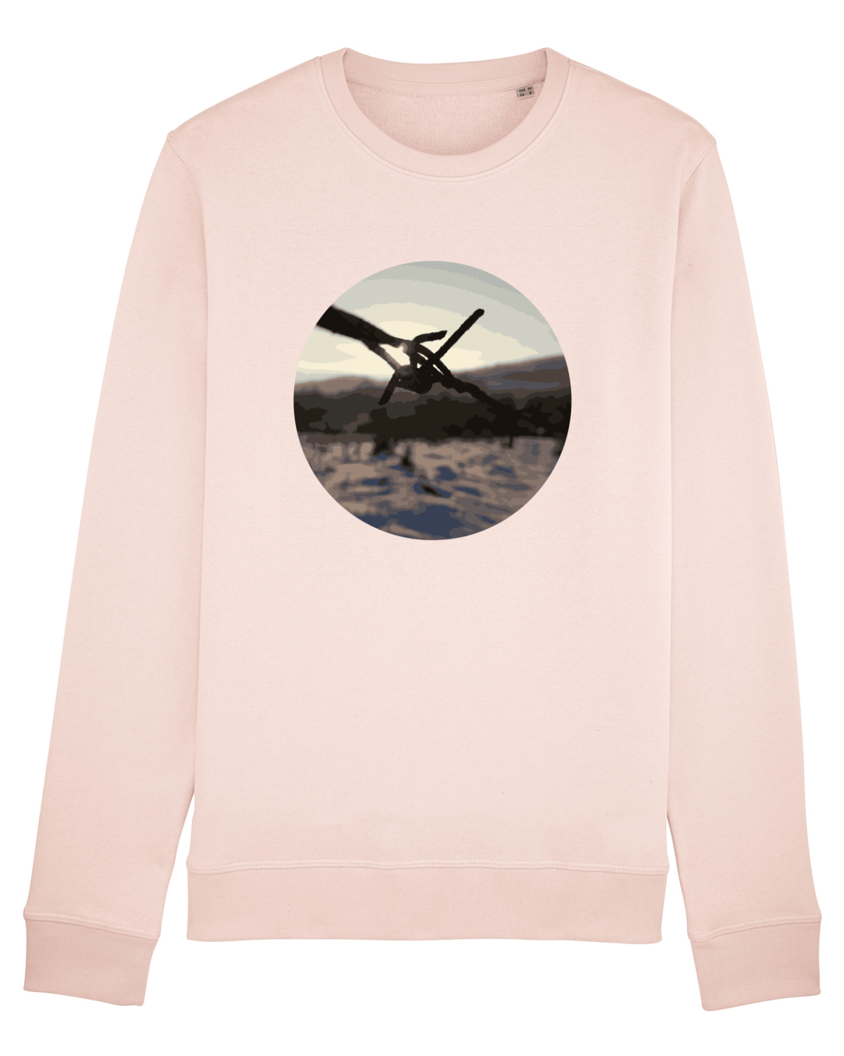 Bluză mânecă lungă Unisex Rise Candy Pink