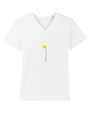 Photo Illustration - yellow flower White