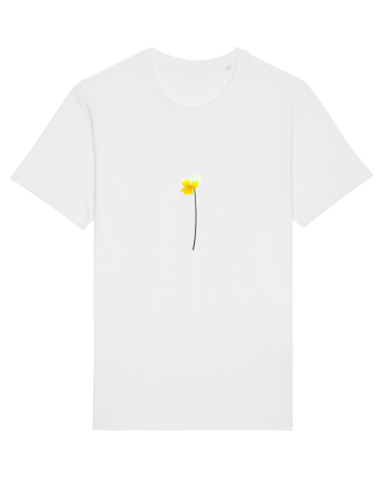 Photo Illustration - yellow flower White