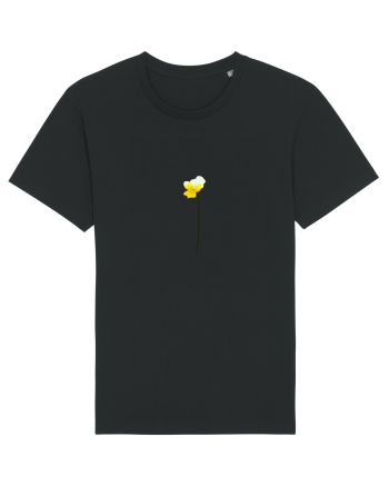 Photo Illustration - yellow flower Black