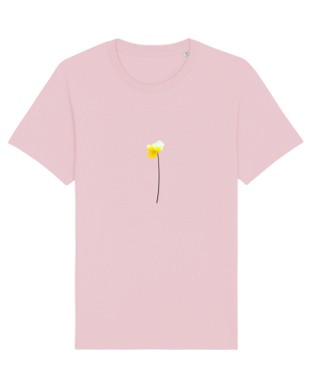 Photo Illustration - yellow flower Cotton Pink