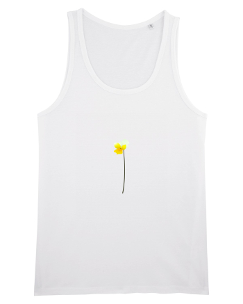 Photo Illustration - yellow flower White