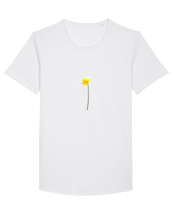 Photo Illustration - yellow flower White