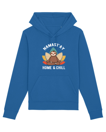 NAMASTAY Home and Chill Sloth Royal Blue
