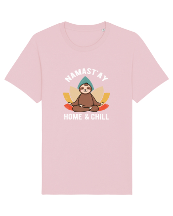 NAMASTAY Home and Chill Sloth Cotton Pink