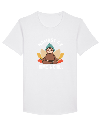 NAMASTAY Home and Chill Sloth White