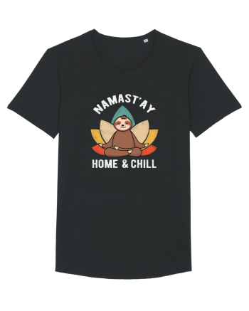 NAMASTAY Home and Chill Sloth Black